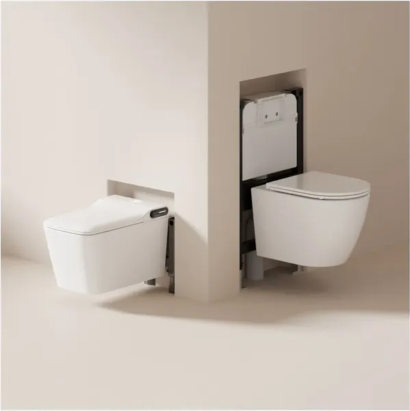 Изображение товара Унитаз подвесной с инсталляцией Abber Rechteck AC1215S-AC0101P2