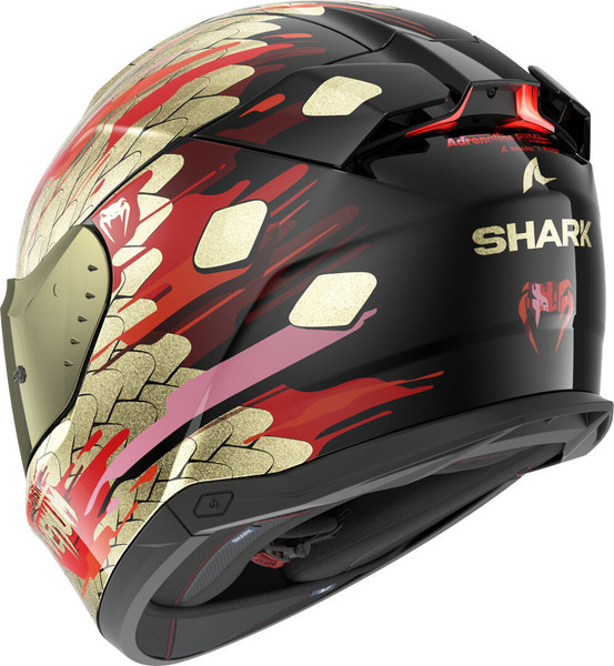 Изображение товара Мотошлем Shark Helmets SKWAL i3 Venum HE0832E-KRQ-XL (XL, черный/красный/золотой)