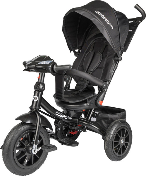 Изображение товара Трехколесный велосипед с ручкой CosmoRide LX-03ED (черный)