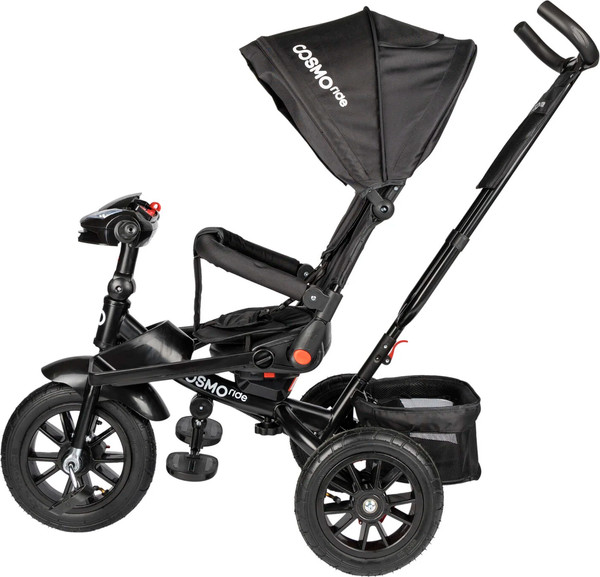 Изображение товара Трехколесный велосипед с ручкой CosmoRide LX-03ED (черный)
