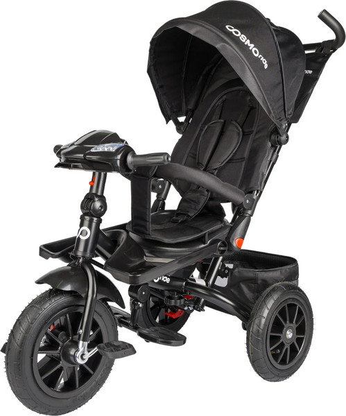 Изображение товара Трехколесный велосипед с ручкой CosmoRide LX-03ED (черный)