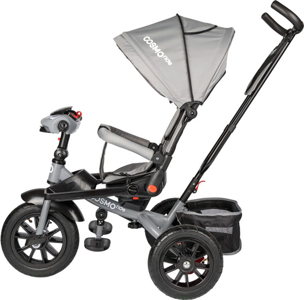 Изображение товара Трехколесный велосипед с ручкой CosmoRide LX-03GY (серый)