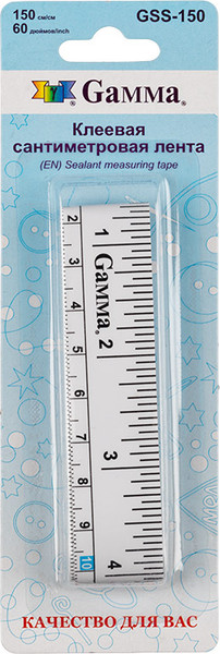 Изображение товара Сантиметр портновский Фирма Гамма ПВХ бумага 150х2см / GSS-150 (белый)