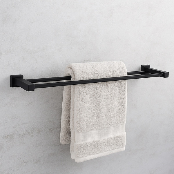 Изображение товара Набор аксессуаров для ванной Lauter 21SH6082 + 21SH6172 + 21SH6022 (Matt Black, 3 предмета)