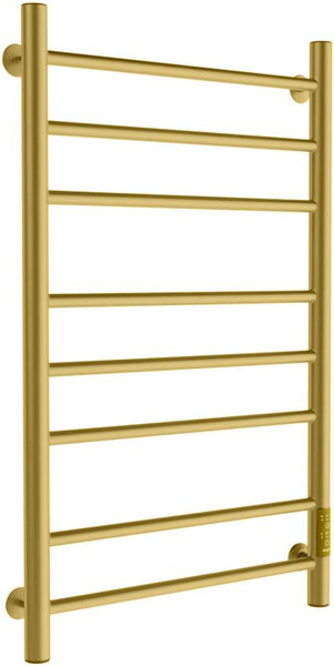 Изображение товара Полотенцесушитель электрический Маргроид Ferrum Вид 10 СНШ 80x50 (латунь матовая, таймер справа)