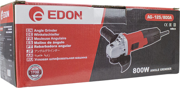 Изображение товара Угловая шлифовальная машина Edon AG-125/800A