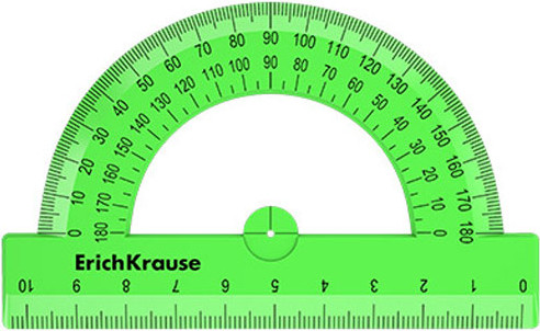 Изображение товара Транспортир Erich Krause Neon Solid / 57906 (в ассортименте)