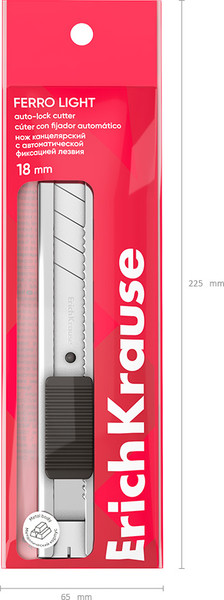 Изображение товара Нож канцелярский Erich Krause Ferro Light / 62754