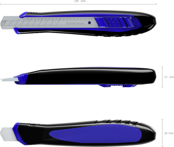 Изображение товара Нож канцелярский Erich Krause Megapolis / 63471 (в ассортименте)