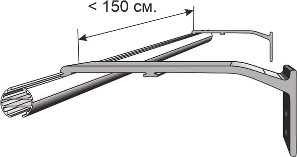 Изображение товара Профиль для карниза Divades Калитва 30x15 / 10101200 (2м, черный)
