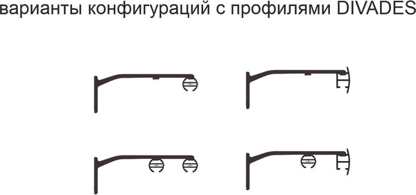 Изображение товара Профиль для карниза Divades Калитва 30x15 / 10101240 (2.4м, черный)