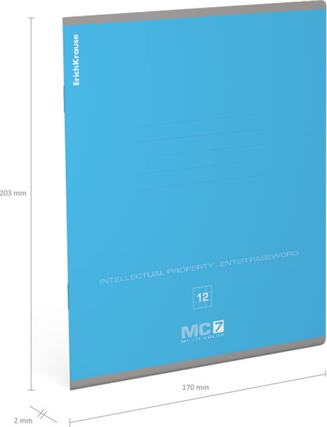 Изображение товара Тетрадь Erich Krause MC-7 / 56290 (12л, клетка)