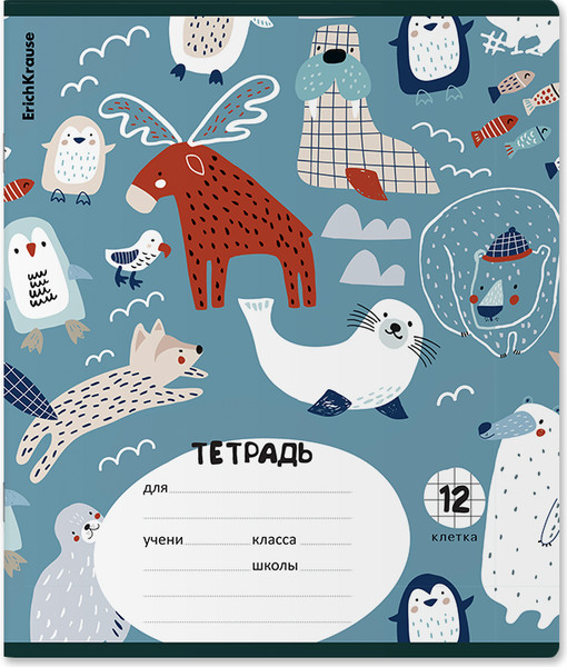 Изображение товара Тетрадь Erich Krause Animalism / 63238 (12л, клетка)