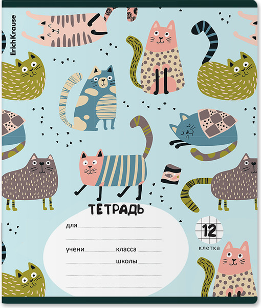 Изображение товара Тетрадь Erich Krause Animalism / 63238 (12л, клетка)