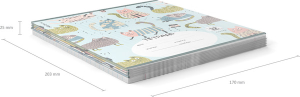 Изображение товара Тетрадь Erich Krause Animalism / 63238 (12л, клетка)