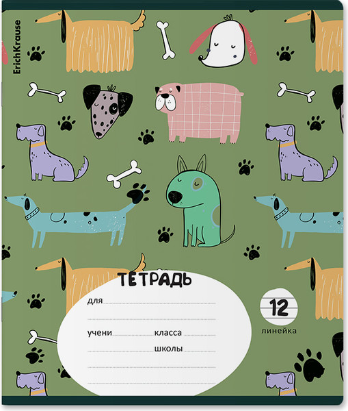 Изображение товара Тетрадь Erich Krause Animalism / 63239 (12л, линейка)