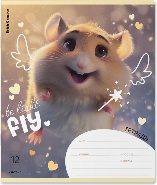 Изображение товара Тетрадь Erich Krause Fluffy / 63248 (12л, клетка)