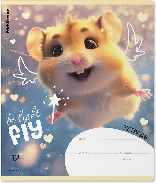 Изображение товара Тетрадь Erich Krause Fluffy / 63248 (12л, клетка)