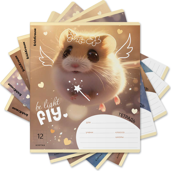 Изображение товара Тетрадь Erich Krause Fluffy / 63248 (12л, клетка)