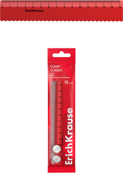 Изображение товара Линейка Erich Krause Classic / 61758 (красный)