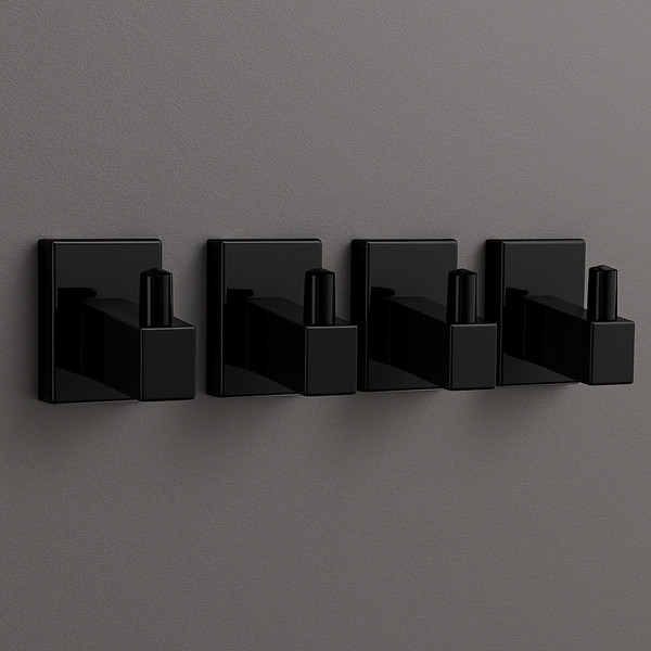 Изображение товара Набор аксессуаров для ванной и туалета Lauter 21SH6082 + 21SH6052 + 21SH6092 + 21SH6072 (Matt Black, 4 предмета)