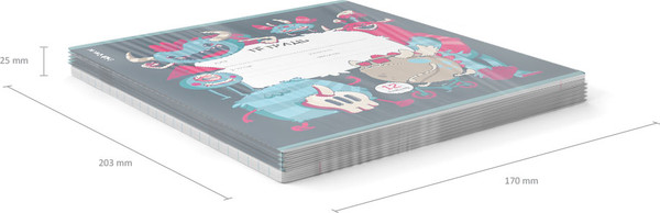 Изображение товара Тетрадь Erich Krause Monsters / 60532 (12л, клетка)