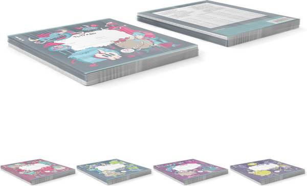 Изображение товара Тетрадь Erich Krause Monsters / 60532 (12л, клетка)