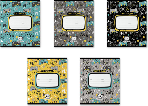 Изображение товара Тетрадь Erich Krause Gamepad / 58386 (12л, клетка)