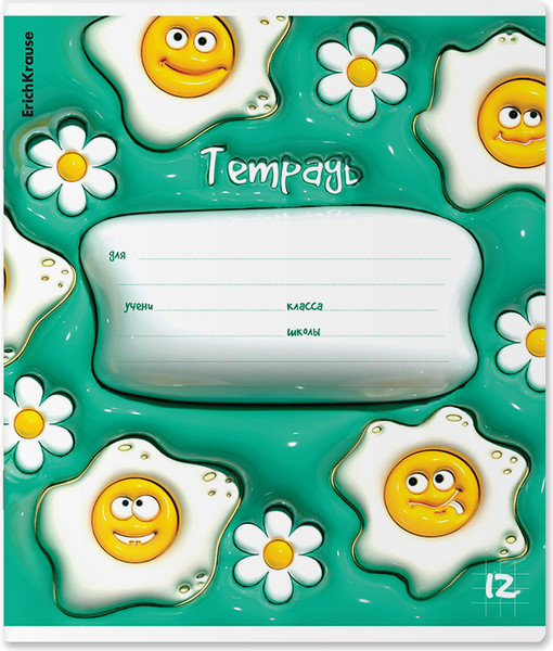Изображение товара Тетрадь Erich Krause Bouncy / 63250 (12л, клетка)
