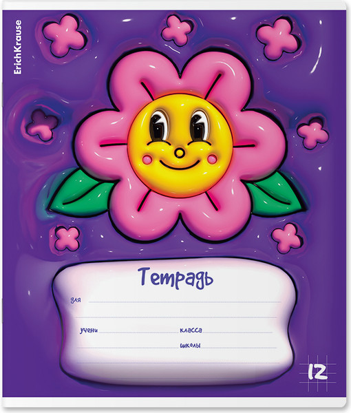 Изображение товара Тетрадь Erich Krause Bouncy / 63250 (12л, клетка)