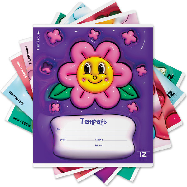 Изображение товара Тетрадь Erich Krause Bouncy / 63251 (12л, линейка)