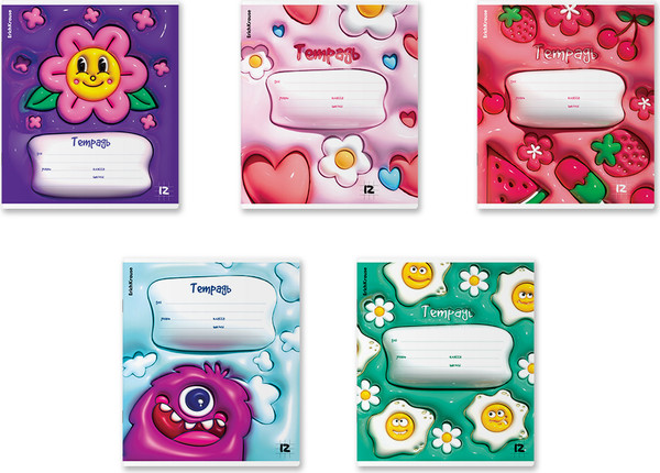 Изображение товара Тетрадь Erich Krause Bouncy / 63251 (12л, линейка)