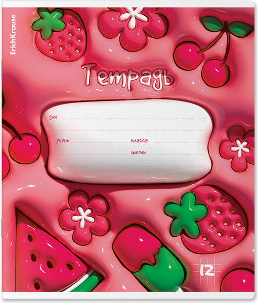 Изображение товара Тетрадь Erich Krause Bouncy / 63251 (12л, линейка)