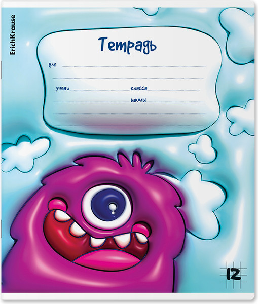 Изображение товара Тетрадь Erich Krause Bouncy / 63251 (12л, линейка)