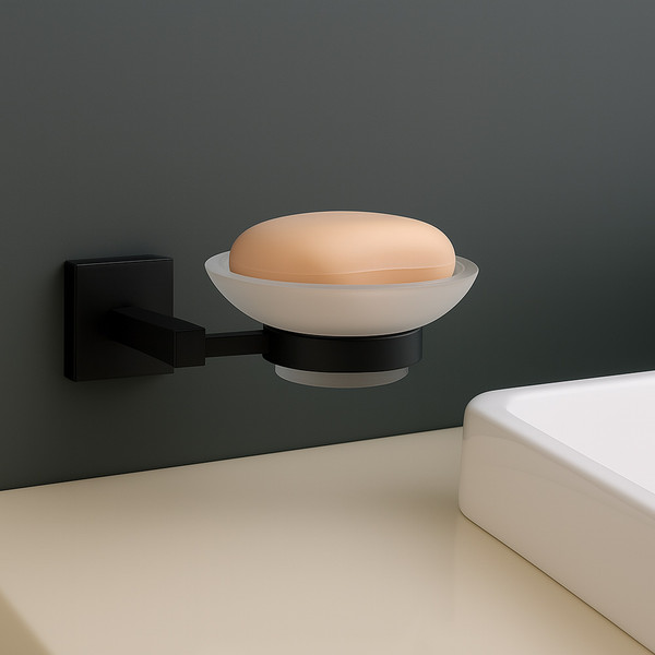 Изображение товара Набор аксессуаров для ванной Lauter 21SH6062 + 21SH6052 + 21SH6012 (Matt Black, 3 предмета)