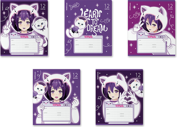 Изображение товара Тетрадь Erich Krause Space Anime / 60538 (12л, клетка)