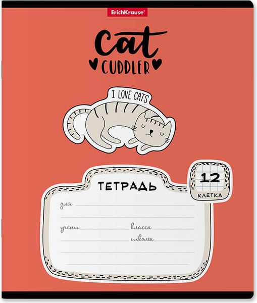 Изображение товара Тетрадь Erich Krause Funny Kittens / 58382 (12л, клетка)