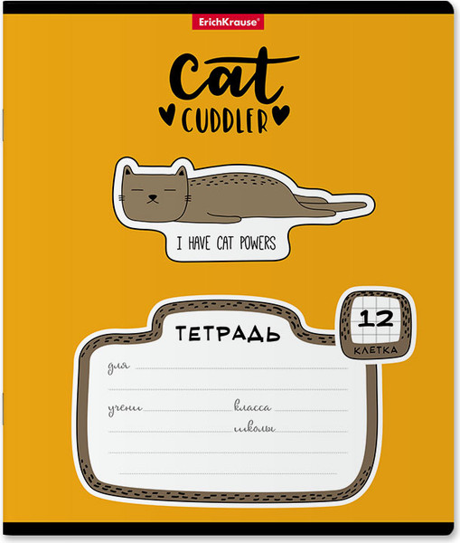 Изображение товара Тетрадь Erich Krause Funny Kittens / 58382 (12л, клетка)