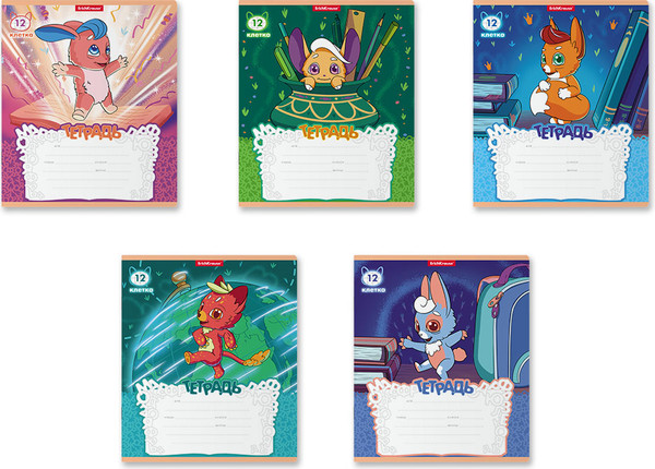 Изображение товара Тетрадь Erich Krause Волшебный друг / 58233 (12л, клетка)