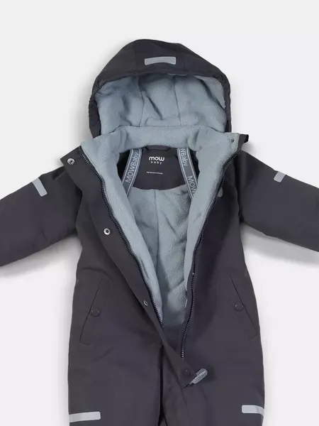 Изображение товара Комбинезон прогулочный детский MOWbaby Eskimo 158/19-74 (графитовый, р.74)