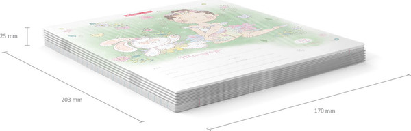 Изображение товара Тетрадь Erich Krause Девочка-талант / 58236 (12л, линейка)