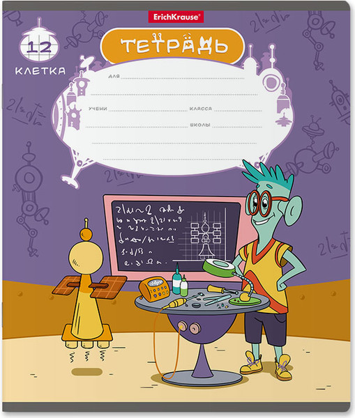 Изображение товара Тетрадь Erich Krause Монстрики / 58239 (12л, клетка)