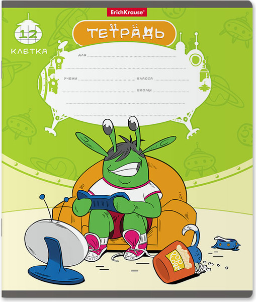 Изображение товара Тетрадь Erich Krause Монстрики / 58239 (12л, клетка)
