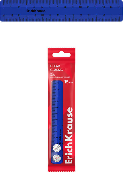 Изображение товара Линейка Erich Krause Classic / 53874 (синий)