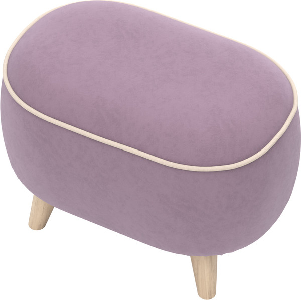 Изображение товара Пуф Олмеко Лона (велюр Forward 892 тоуп/велюр Forward 910 крем)