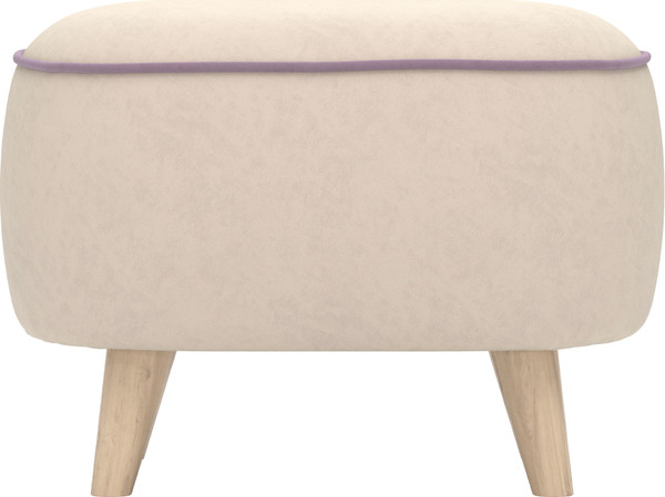 Изображение товара Пуф Олмеко Лона (велюр Forward 910 крем/велюр Forward 892 тоуп)