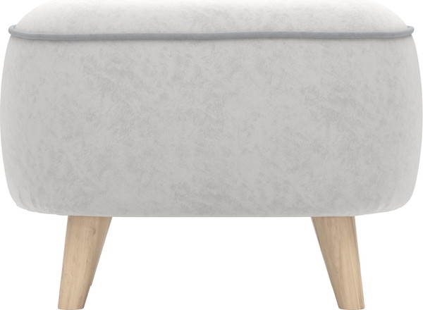 Изображение товара Пуф Олмеко Лона (велюр Forward 990 сильвер/велюр Forward 995 уголь)