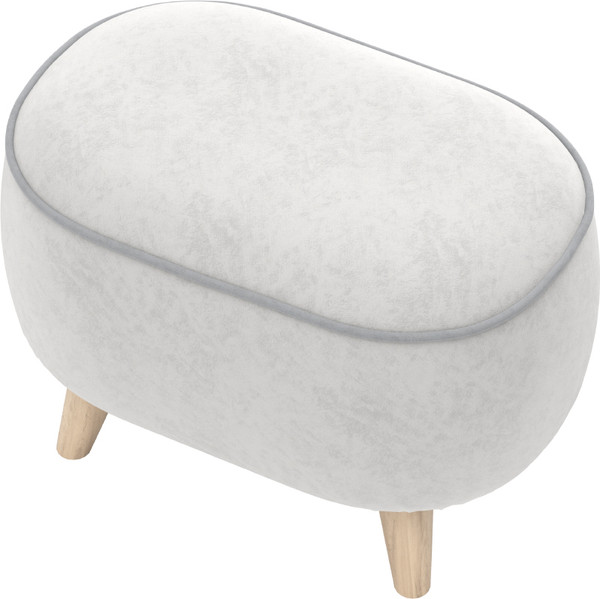 Изображение товара Пуф Олмеко Лона (велюр Forward 990 сильвер/велюр Forward 995 уголь)