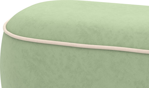 Изображение товара Пуф Олмеко Лона (велюр Forward 651 олива/велюр Forward 910 крем)