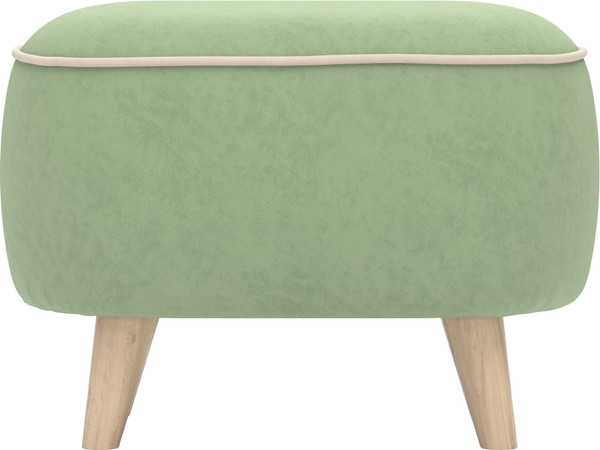 Изображение товара Пуф Олмеко Лона (велюр Forward 651 олива/велюр Forward 910 крем)